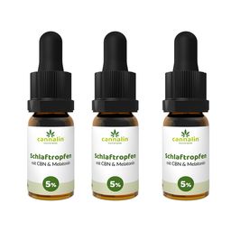 Cannalin - 3x Schlaftopfen mit CBN und Melatonin - 5%