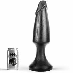 All Black spitzer Analdildo/Analplug - 35 cm länge - Schwarz