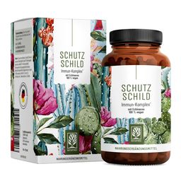 Immunsystem Komplex Echinacea Vitamin C Zink 120 vegane Kapseln Schutzschild NATURTREU®