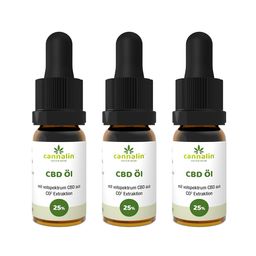 Cannalin - 3x CBD Öl Vollspektrum - 25%