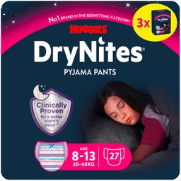 Huggies DryNites Windeln Windelhosen Mädchen 8-13 J (30-48 kg) Monatspack