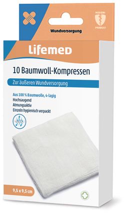 Lifemed Baumwoll-Kompressen