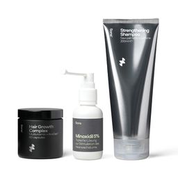 SONS Minoxidil 50mg/ml Lösung für Männer bei erblich bedingtem Haarausfall mit Shampoo & Vitamine