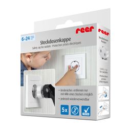 reer Steckdosenkappe, 5er Set, Weiß