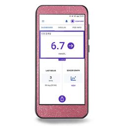 Diasticker® Omnipod 5 Sticker "Rosa Glitzer"