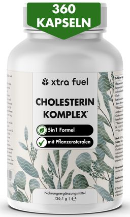 XTRA FUEL Cholesterin Komplex - Nährstoffkomplex mit Pflanzensterolen & Rotschimmelreis
