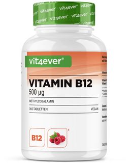 vit4ever Vitamin B12 500 mcg Aktives B12 Methylcobalamin