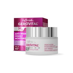Gerovital Anti-Falten Creme LSF 10 – intensive Feuchtigkeit, Schutz & jugendliches Hautbild, 50 ml