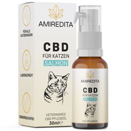 Amiredita CBD Öl Katzen 750mg - Lachsroma, 30 ml