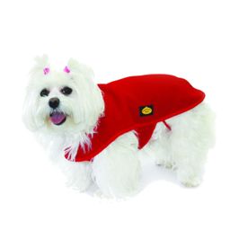 Fashion Dog Fleece-Hundemantel - Rot - 65 cm