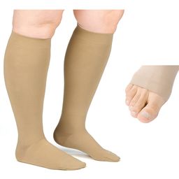 Compressana Free offen kurz CCL2 Kompressionsstrümpfe mit Noppenhaftband