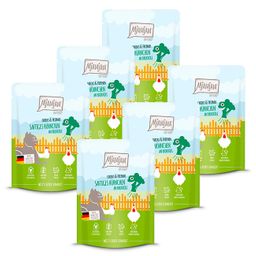MjAMjAM - Quetschie - Chicks & Friends saftiges Hühnchen an Brokkoli