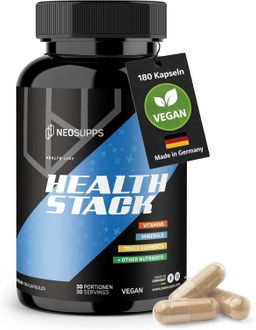 Neosupps Health Stack - All-in-One Nahrungsergänzungsmittel - Made in Germany