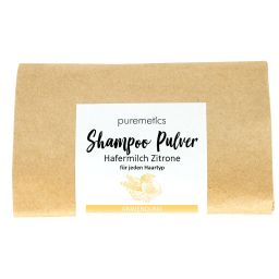 puremetics - Shampoo-Pulver "Hafermilch Zitrone"