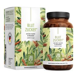 Blutzucker Komplex 90 vegane Kapseln Zimt Myo-Inositol Zink Olivenblatt Chrom NATURTREU®