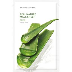 NATURE REPUBLIC Real Nature Aloe Sheet Mask – Beruhigende & feuchtigkeitsspendende Tuchmaske