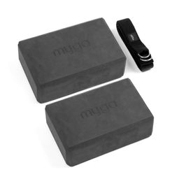 Myga Stabilisations-Set aus 2 Blöcken und einem Yogagurt