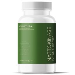 Heilnatura Bio Nattokinase – ca. 3.000 FU pro Tagesdosis, 100 % Natto ohne Zusätze, 120 Presslinge