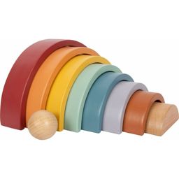 Holzbausteine Regenbogen Safari