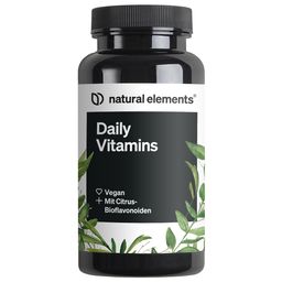 natural elements Daily Vitamins – 120 Kapseln – alle wertvollen Vitamine A-K – perfekt für Sportler