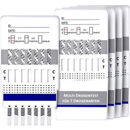 One+Step Drogentest für 7 Drogenarten - (COC/THC/OPI/AMP/MTD/BZO/MET)