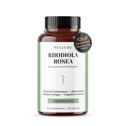 Nullure Rhodiola Rosea, 3% Rosavin und 1% Salidrosid – 200mg