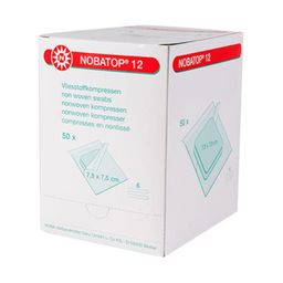 NOBA Nobatop 12 sterile Vliesstoffkompressen 6- lagig 20 x 5 Stück 10 x10 cm