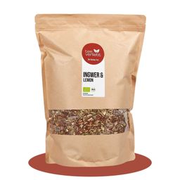 teeverliebt - Ingwer & Lemon Bio loser Rooibostee Großpackung | Aromatischer Rooibos
