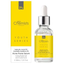 skinChemists Jugend-Serie Akne-anfälliges Serum Salicylsäure 2%, Centella Asiatica 3% 30ml