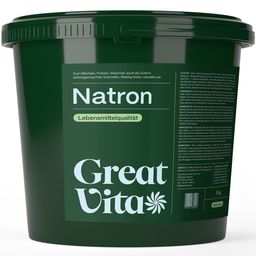 GreatVita Natron Pulver 5kg Eimer Lebensmittelqualität - Baking Soda