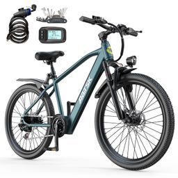 Aairsk GT300 Elektrofahrrad mit 36V 10Ah Lithium-Akku, Shimano 7-Gang-Schaltung