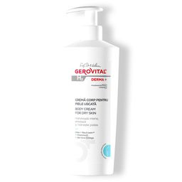 Gerovital H3 Derma+ Körpercreme mit Sheabutter für trockene Haut, 500 ml