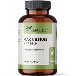 Magnesium Bisglycinat Hochdosiert - 120 Kapseln - Plantrition
