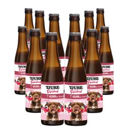 TJURE Hund - Superfood Smoothie Huhn mit Beeren 10 + 2 Flaschen Gratis dazu