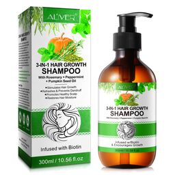 ALIVER 3-in-1 Rosmarin Minze Kürbis Haarshampoo