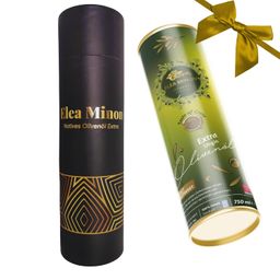 Muvax Elea Minon Extra Natives Olivenöl Geschenkset, Kanister im edlen Zylinder-Geschenkverpackung