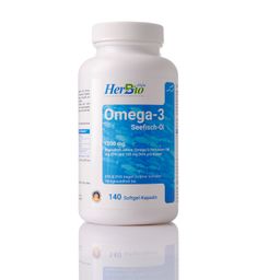 HerbBio Omega-3 1000 mg – Hochreines Fischöl für Herz & Gehirn