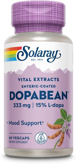 Solaray DopaBean Mucuna Pruriens Kapseln, natürlicher Samenextrakt, mit L-Dopa, rein pflanzlich