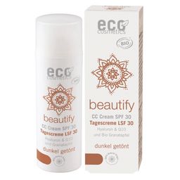 eco cosmetics CC Creme getönt LSF 30 dunkel