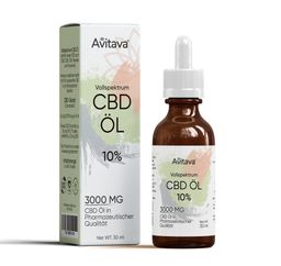 Avitava 10% CBD Öl im Vollspektrum