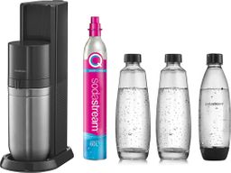 SodaStream Trinkwasser-Sprudler 1016813490 DUO Promopack titan 2 Glaskaraffen 1 L + 1 Fuse 1 L