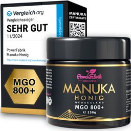PowerFabrik Manuka Honig MGO 800+, im Glas