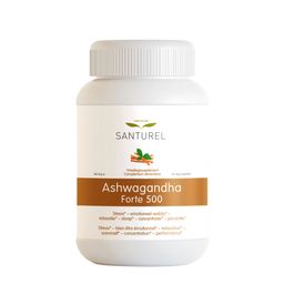 Santurel Ashwagandha Forte 500 – Withanoliden 25 mg – Stress, Entspannung, Schlaf & Energie