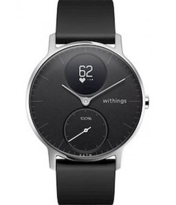 Withings Sportuhr STEEL HR 36mm schwarz Damen Schlafanalyse Appfähig wasserdicht