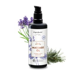 AllgäuQuelle BIO Massageöl  100% naturreine ätherische Öle aus Lavendel, Zeder, Mandarine, vegan
