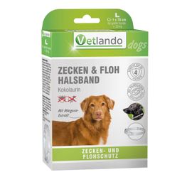 Vetlando Zecken- & Floh-Halsband  Kokolaurin für Hunde