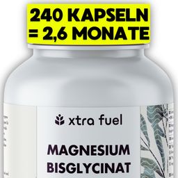 XTRA FUEL Magnesium Bisglycinat - Hochdosiertes Magnesium aus bewährter Glycinat-Verbindung