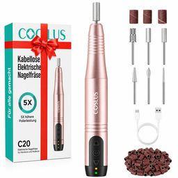 COSLUS  11 in 1 Profi Maniküre und Pediküreset Rosa