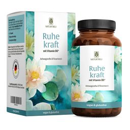 Ashwagandha Komplex 120 vegane Kapseln hochdosiert Rosenwurz Extrakt RUHEKRAFT NATURTREU®