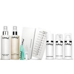 RAU Cosmetics Pflegeroutine Set für unreine trockene Haut - Gegen Pickel, Mitesser & trockene Haut